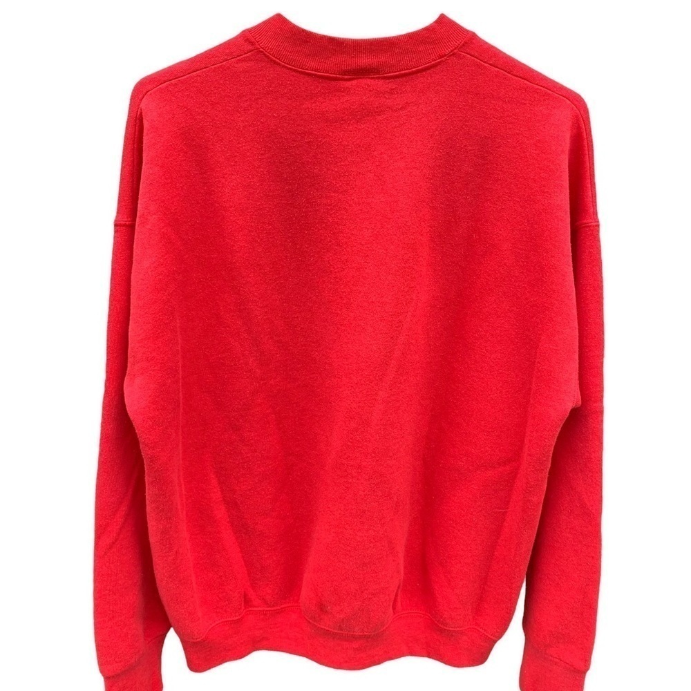 Vintage Mickey & Co Sweatshirt Red Crewneck Plaid Disney World Mickey Mouse - Picture 2 of 6